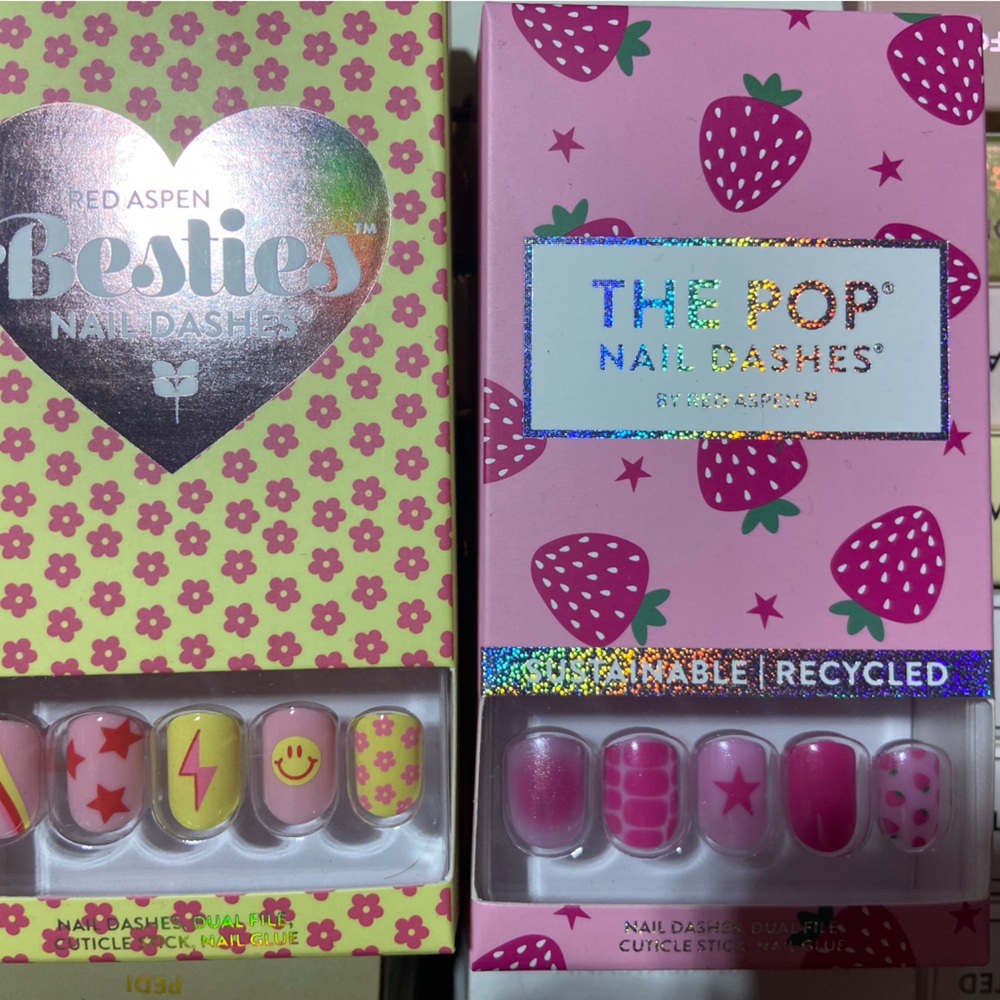 Red Aspen Nail Dashes Set
